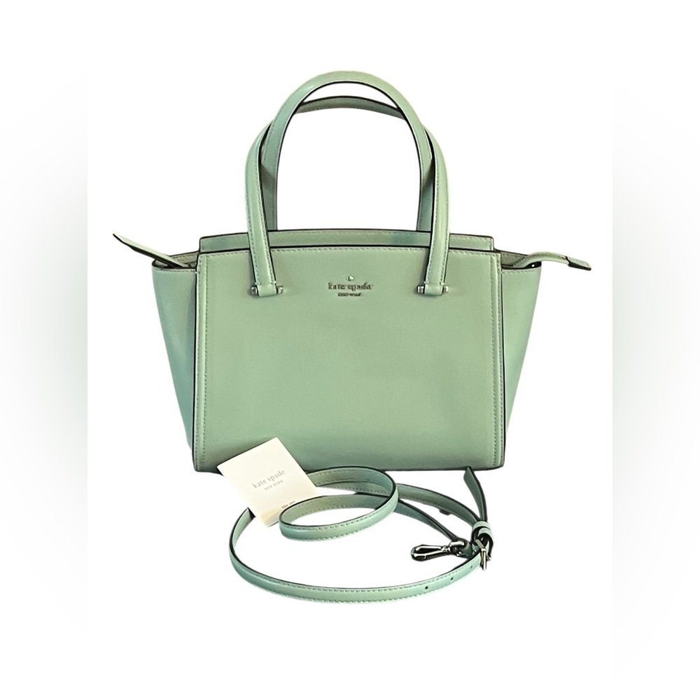 HP x 3 ☄️🥳 Kate Spade Mint Green Satchel Crossbody Silver Color Hardware